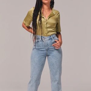 Abercrombie & Fitch Curve love Ultra high rise 90s straight jean